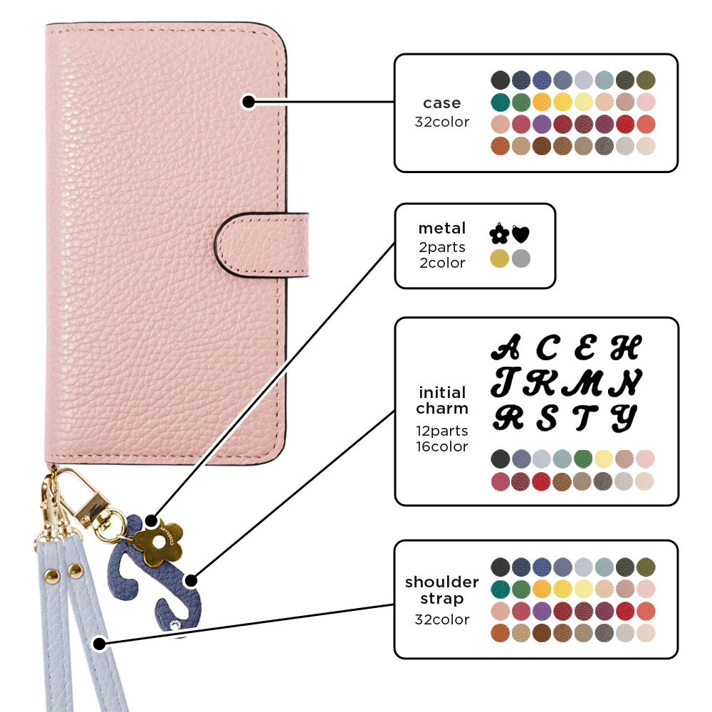 スマホケース 手帳型 ショルダー iphone...の詳細画像1