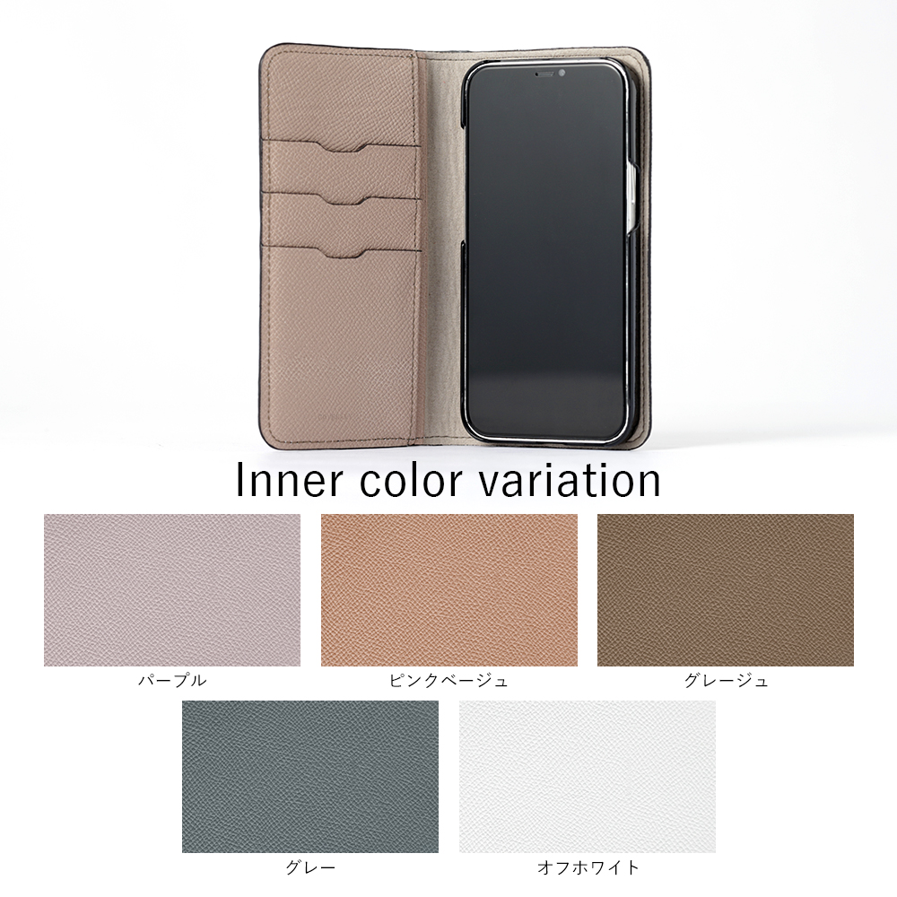 iPhone11 美品　ケース付き PLATA（プラタ） iPhone11 Pro Max ケース 手帳型 リッチエナメル 鏡