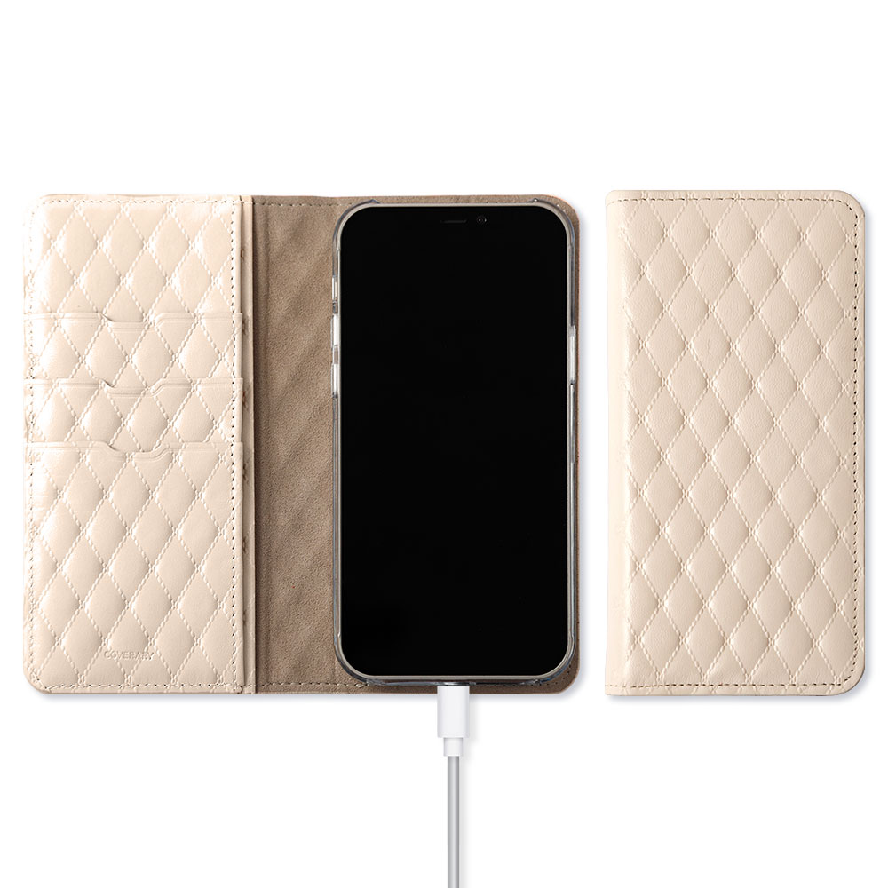 Galaxy S26 ケース 手帳型 おしゃれ ブランド 本革 キルティング