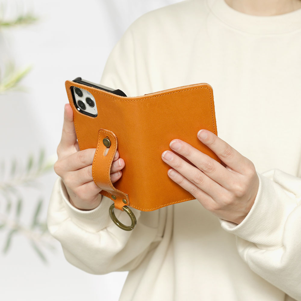 iPhone12 mini ケース 手帳型 おしゃれ ブランド 本革 栃木レザー