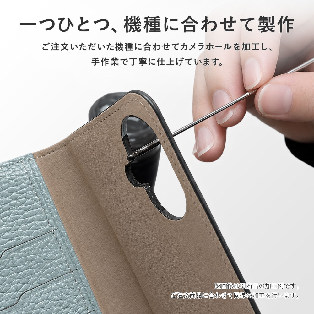 スマホケース 手帳型 サフィアーノレザー調 バイカラー ベルトなし マグネットなし スタンド プレーン 