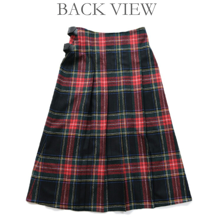 O'NEIL OF DUBLIN オニールオブダブリン FASHION WRAP LONG KILT SKIRT