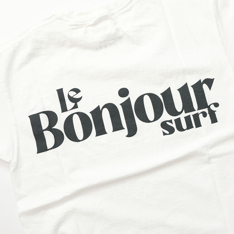 (30%OFFセール) Le Bonjour Surf ル ボンジュール サーフ ロゴ スタンダード クラックプリント Tシャツ LBJ-000-231002  (2023SS 春夏) 30%OFFセール) Le Bonjour Surf ル ボンジュール サーフ ロゴ