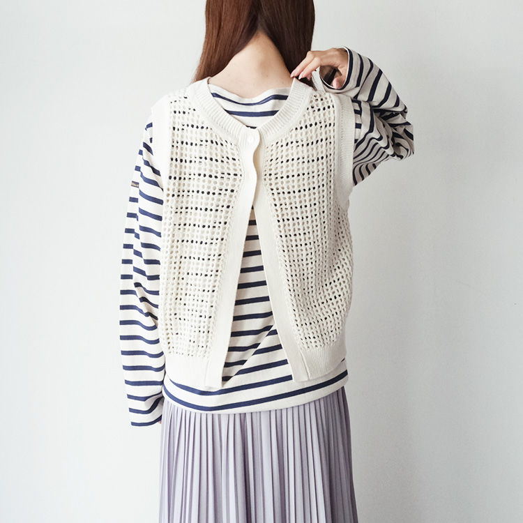 MidiUmi（ミディウミ） (30%OFF SALE) MidiUmi 3-729931 mesh knit
