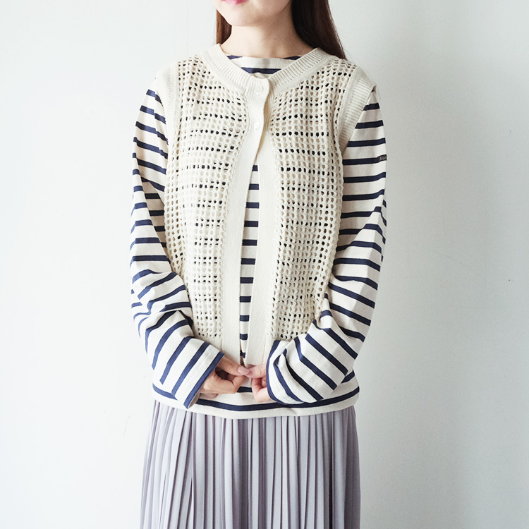 MidiUmi（ミディウミ） (30%OFF SALE) MidiUmi 3-729931 mesh knit