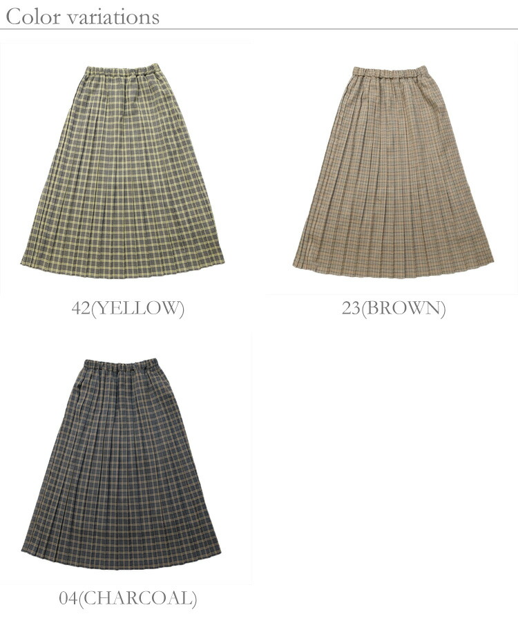 ソソット sosotto 42472317 プリーツスカート チェック柄