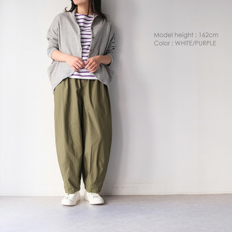 Le Minor - Le minorルミノア×BORNY 七分袖 シャツ Amazon | ルミノア Le minor ボーダー 七分袖 バスクシャツ