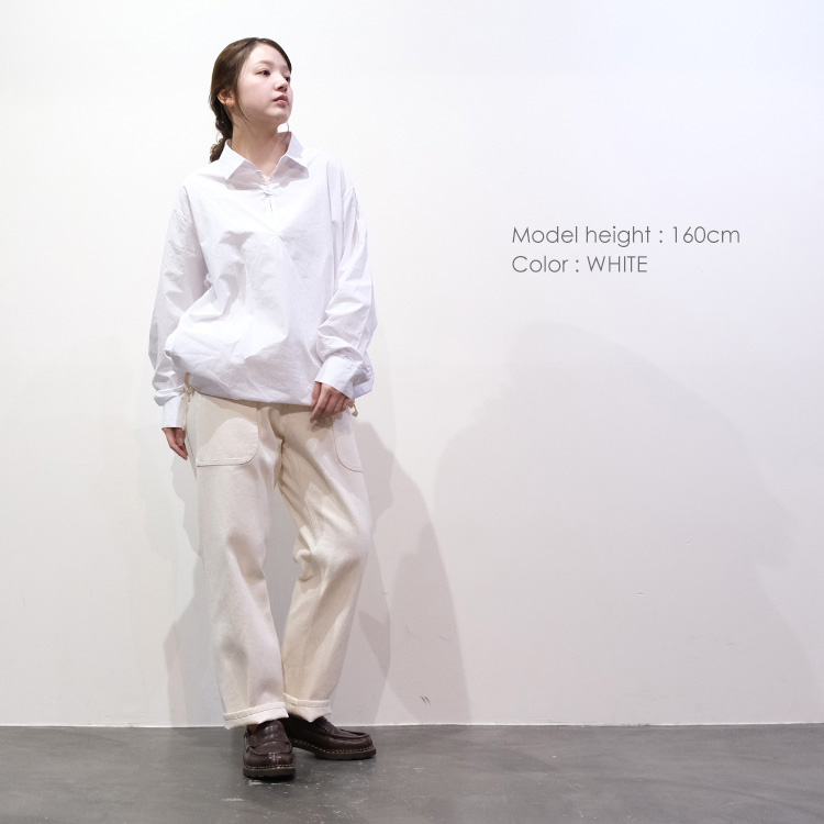 vent blanc(ヴァンブラン) 25S/S プルオーバーピンタック売れ筋商品|||ブラウス vent blanc ブラウス シャツ / ヴァンブラン キャンバスダック