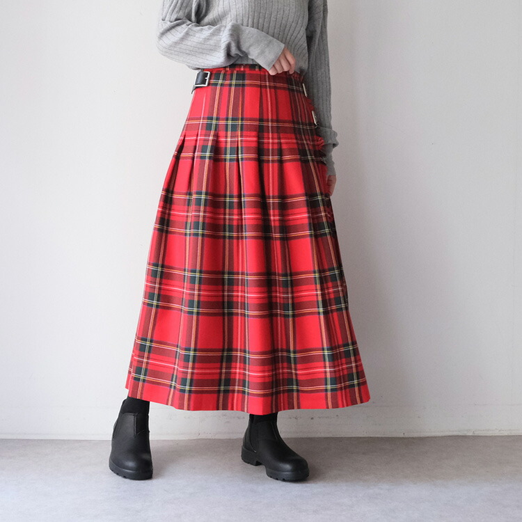 美品】値引き大歓迎 O'NEIL OF DUBLIN ツイード 巻き スカート