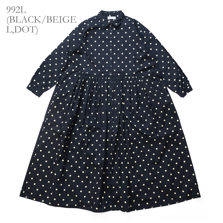 SOIL（ソイル） SOIL NSL22533 40'S POPLIN DOT PRINT REGULAR COLLAR