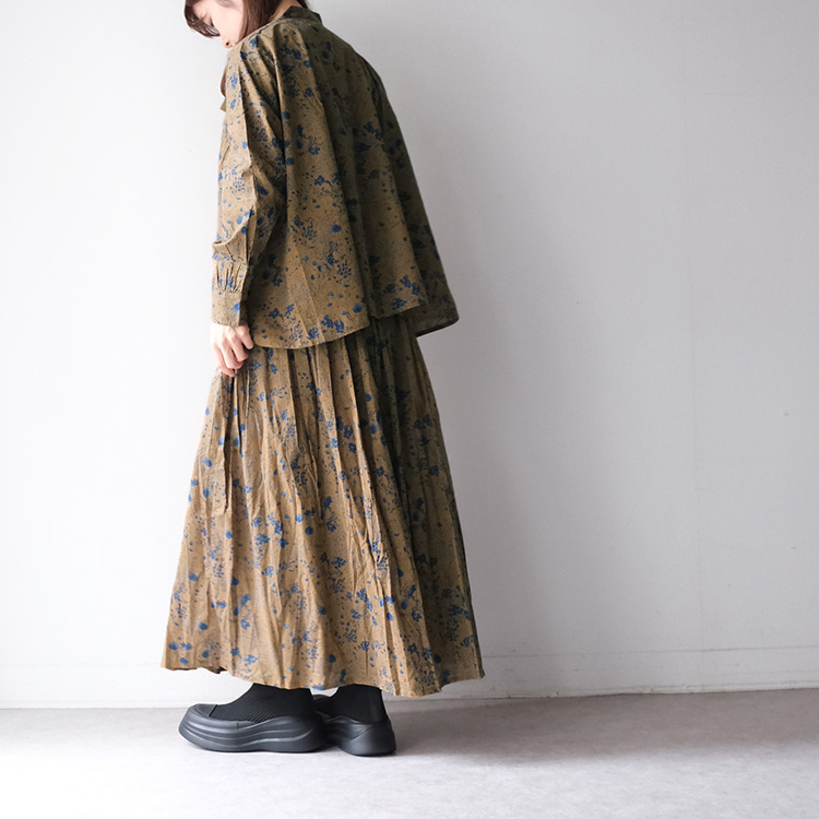 SOIL（ソイル） (20%OFF SALE) SOIL 60s CAMBRIC FLOWER PRINT