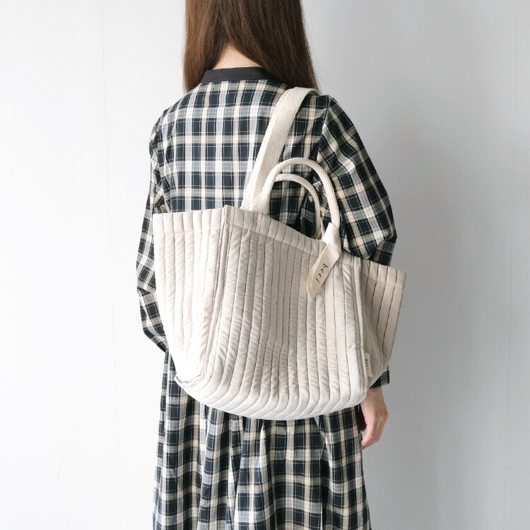 ビージ beej quilting velour tote bag キルティング ベロア