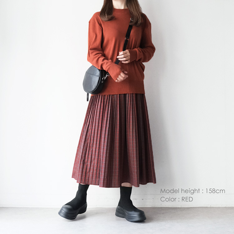 【新品未使用タグ付き】J.sloane チェック柄プリーツ スカート J.sloane|大人かわいい！チェック柄消しプリーツスカート │grasol Le