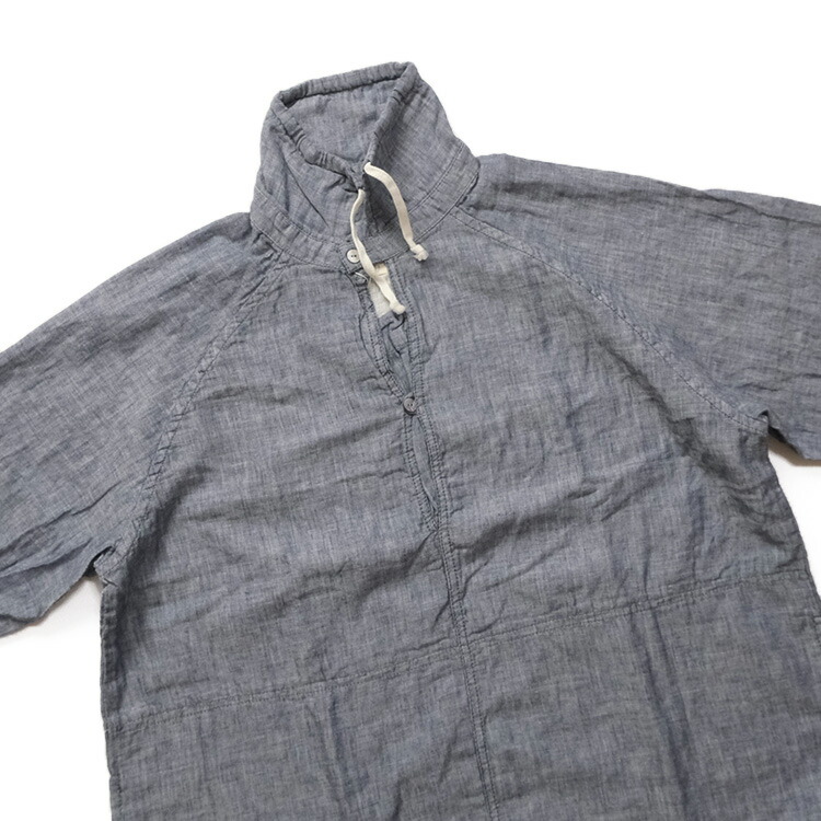 (20%OFF SALE) ヴァンブラン vent blanc (2025SS 春夏) ダブルガーゼ アノラックシャツ VB251316 vent blanc (20%OFF SALE) ヴァンブラン (2025SS 春夏) ダブル