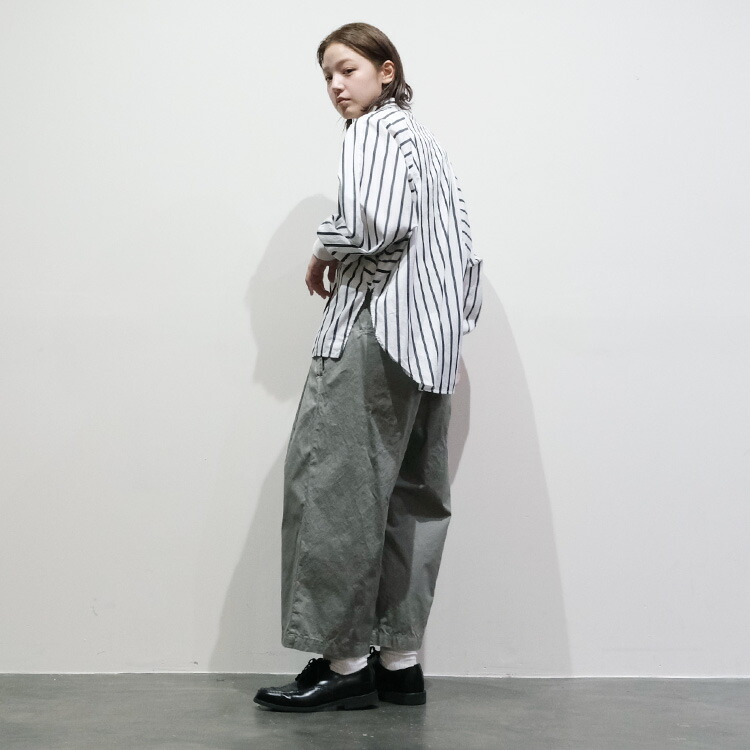 (20%OFF SALE) ヴァンブラン vent blanc (2025SS 春夏) コットンタイプライター ドルマンスリーブシャツ VB251367 vent blanc (20%OFF SALE) ヴァンブラン (2025SS 春夏) コットン