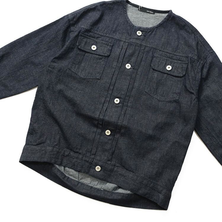 美品VENT BLANC ノーカラー　デニムジャケット　ヴァンブラン　シージャン vent blanc（ヴァンブラン） ※ヴァンブラン (2026SS 春夏) 8oz デニム