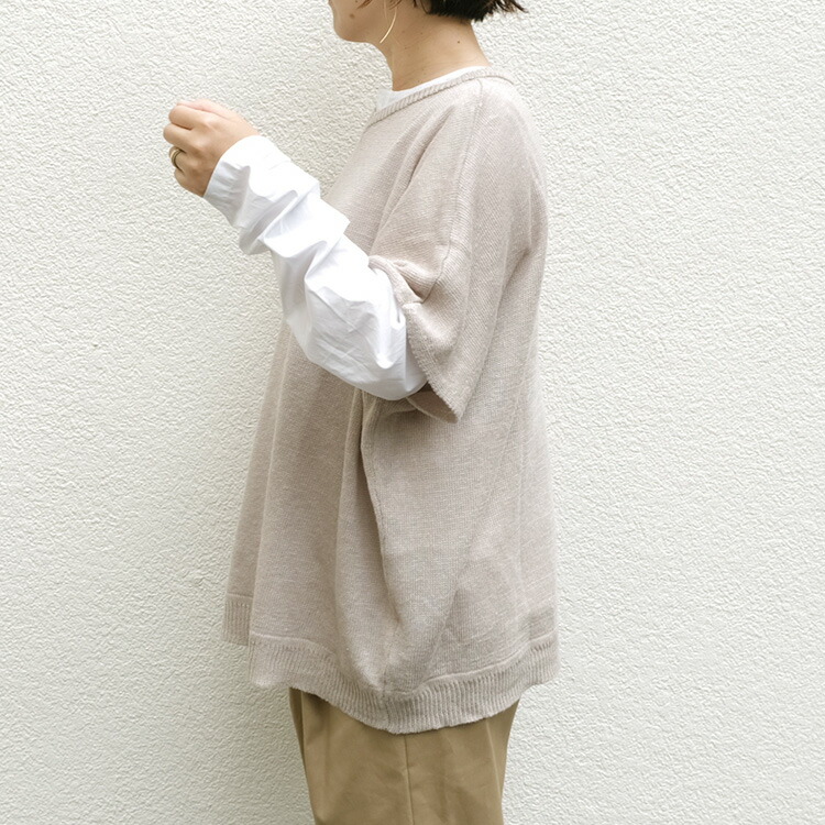 vent blanc / ヴァンブラン【2023AW 秋冬】LINEN Vネックベスト