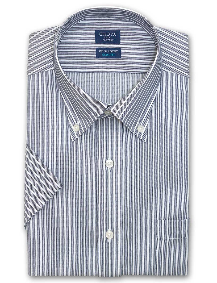 CHOYA SHIRT FACTORY ワイシャツ メンズ 半袖 スリムフィット CHOYA SHIRT FACTORY ワイシャツ メンズ 半袖 スリムフィット