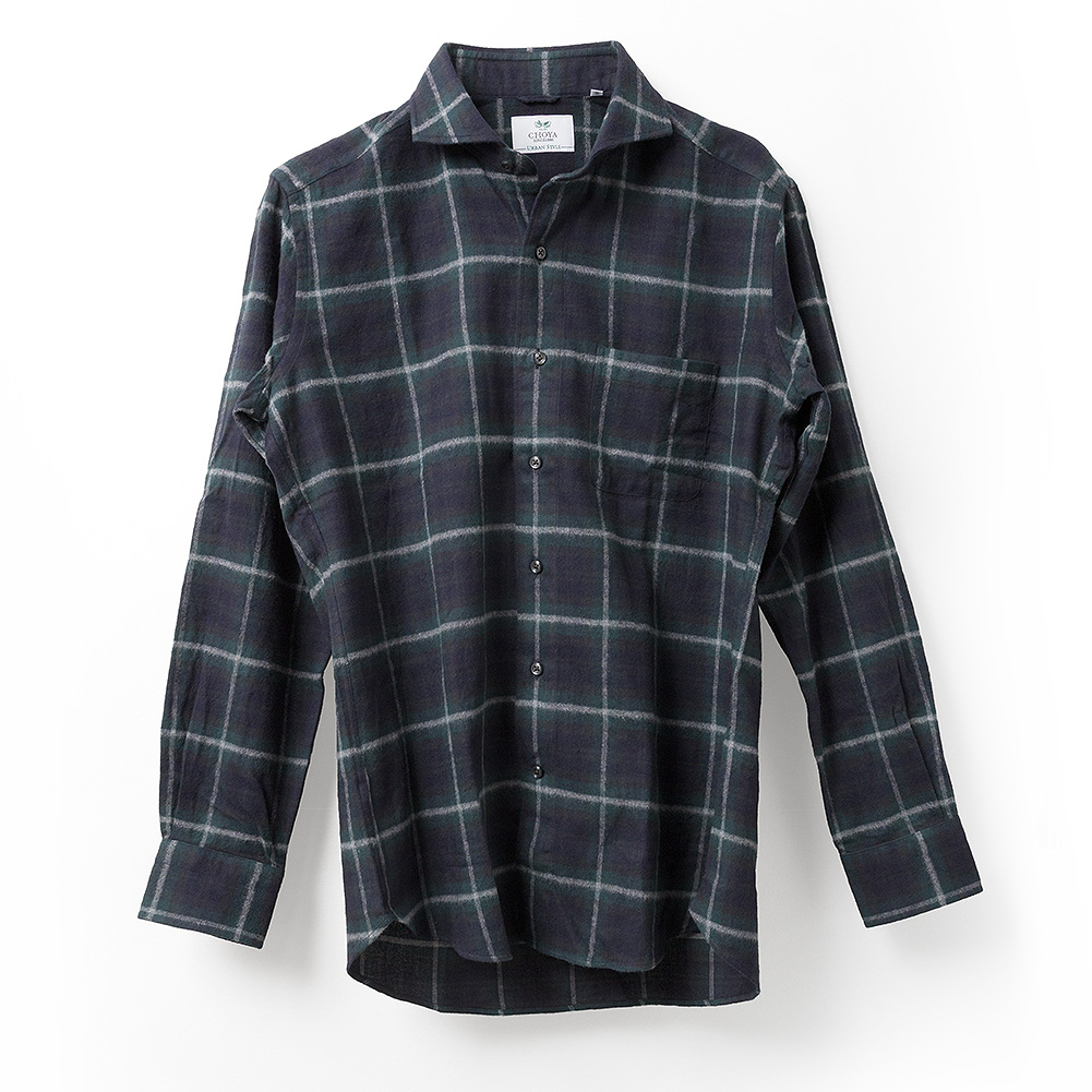 CHOYA URBAN STYLE カジュアルシャツ フランネルシャツ 長袖 カッタ