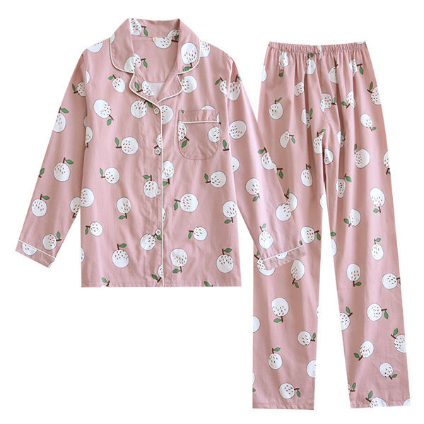 パジャマ レディース 上下セット ルームウェア 果物柄 秋パジャマ 部屋着 秋物 ナイトウェア 可愛い 長袖 パジャマ 春秋 送料無料 9dupkaycz3 ファッション Convivialmc Com