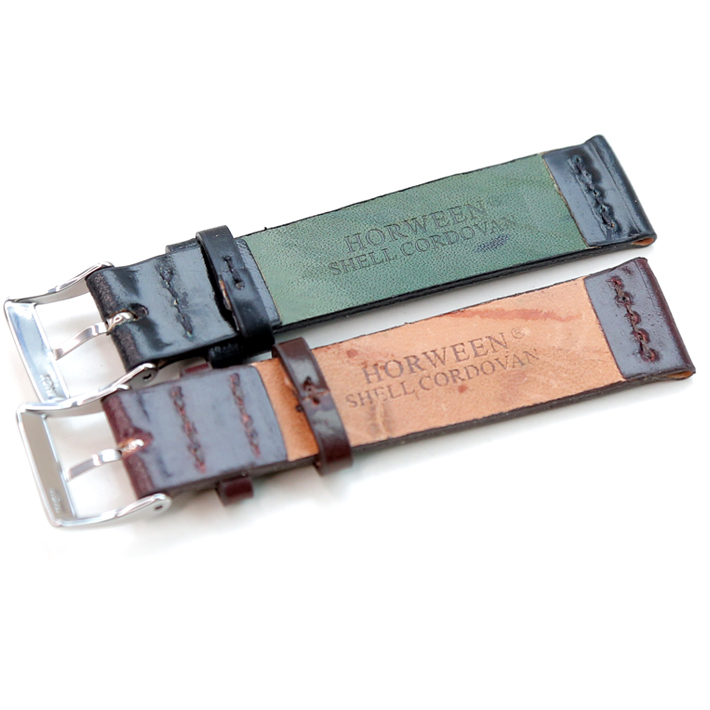 時計ベルト 腕時計バンド FLUCO Horween Shell Cordovan