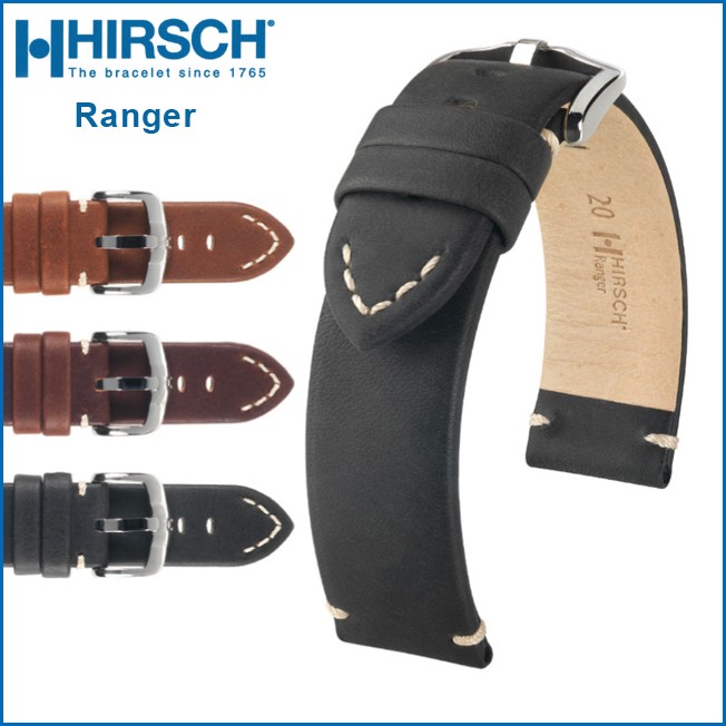 時計ベルト バンド 腕時計バンド HIRSCH ヒルシュ Ranger Calfskin レンジャー カーフ【交換工具・ばね棒つき】 :  1019-0054021 : クロノワールド ジャパン - 通販 - Yahoo!ショッピング