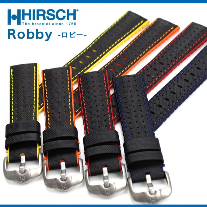 只今ポイント１０倍】時計 ベルト バンド 腕時計バンド HIRSCH ROBBY