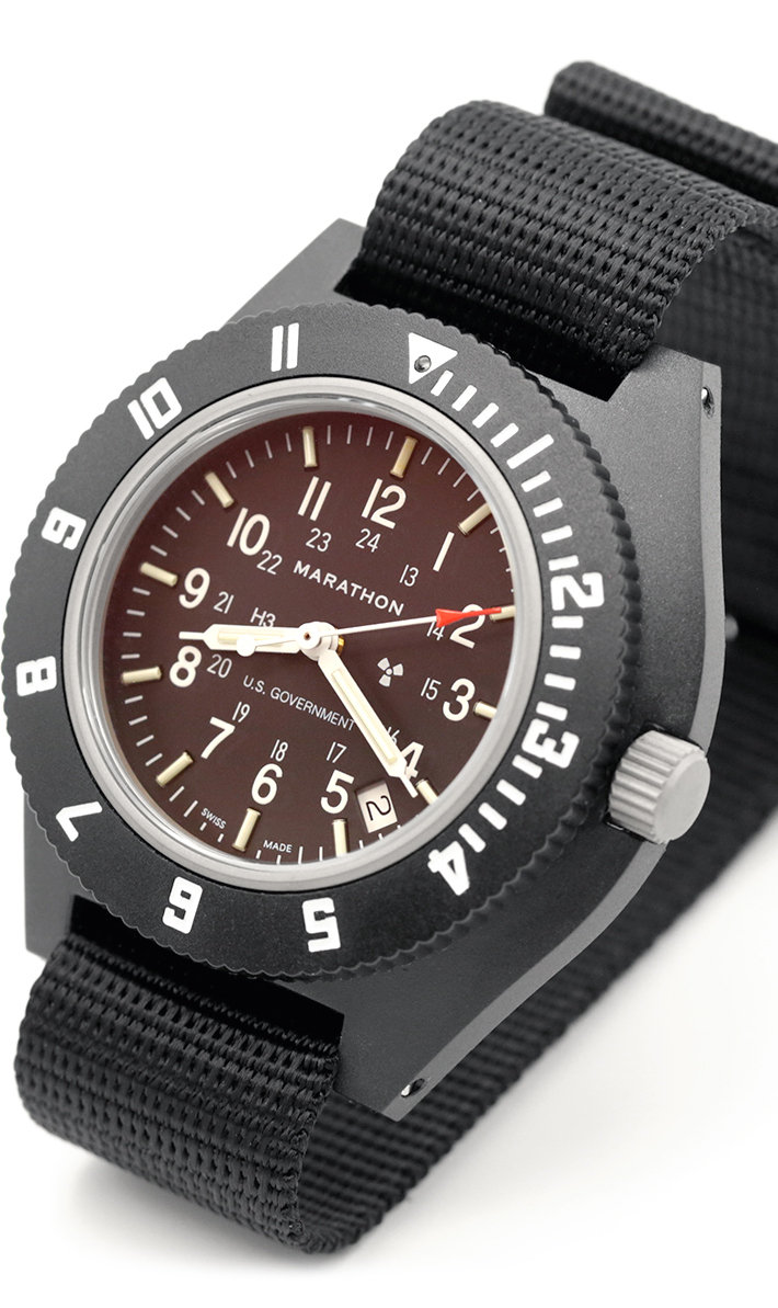 時計 腕時計 MARATHON Navigator Date Pilot マラソン ナビゲーター デイト パイロットクォーツ WW194001  サファイアクリスタル