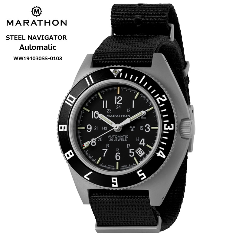 MARATHON STEEL NAVIGATOR Automatic スチールナビゲーター 自動巻 WW194030SS-0103 100M :  1024-015 : クロノワールド ジャパン - 通販 - Yahoo!ショッピング