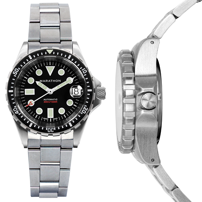 ★稼働美品 MARATHON マラトン メンズ 腕時計 自動巻き ステンレス 3 クロノワールド ジャパン - MARATHON 米軍採用腕時計｜Yahoo!ショッピング