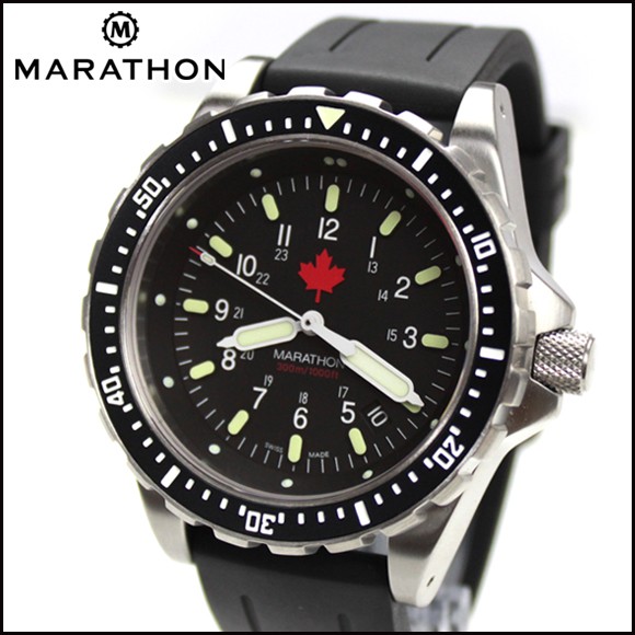 時計 腕時計 MARATHON JSAR MapleEditionDivers LGP300M マラソン ジェーサー メープルエディションクォーツ  ダイバーズ