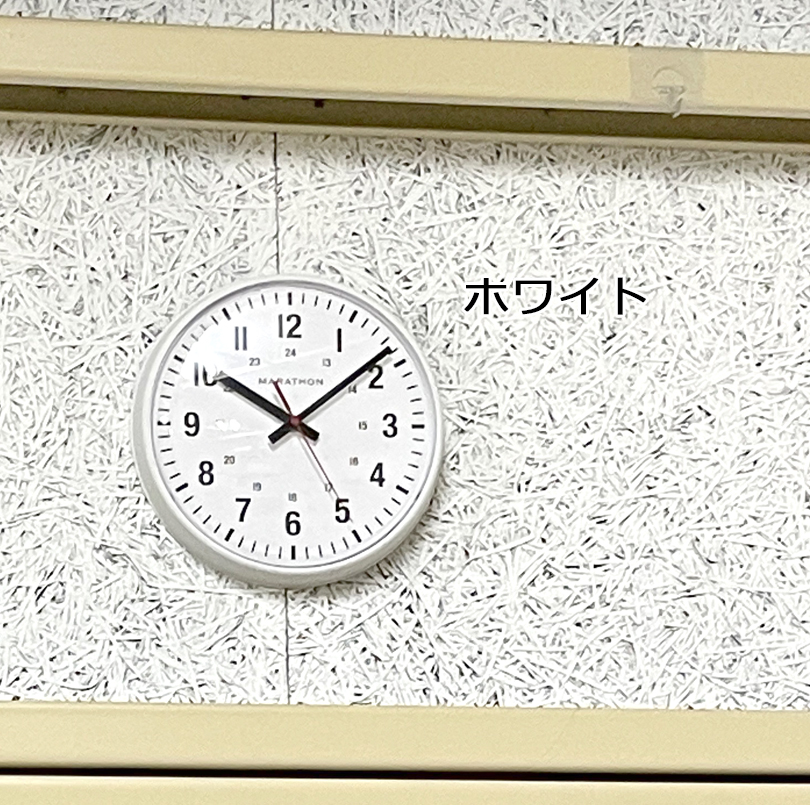 静音 ドーム クロック 掛け時計 スイープ秒針 MARATHON マラソン