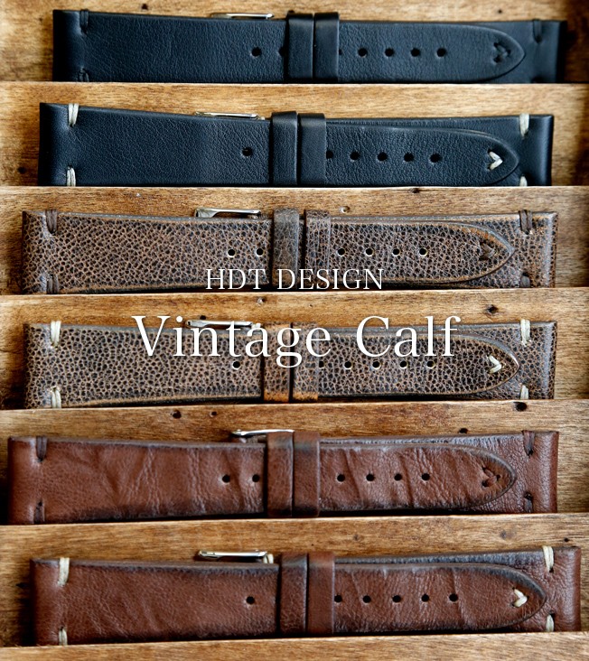 時計ベルト バンド HDT DESIGN G.P.F. Vintage Calf