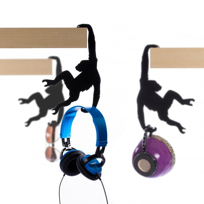 チンパンジー 猿 サルのハンガー フック 棚飾り シルエット Albert the Chimp Artori Design AD279 チンパンジー 猿 サルのハンガー フック 棚飾り シルエット Albert the Chimp Artori Design AD279