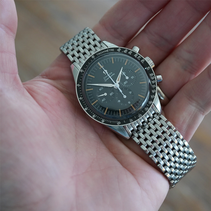 時計ベルト バンド Forstner 【11連】Beads of Rice OMEGA Speedmaster