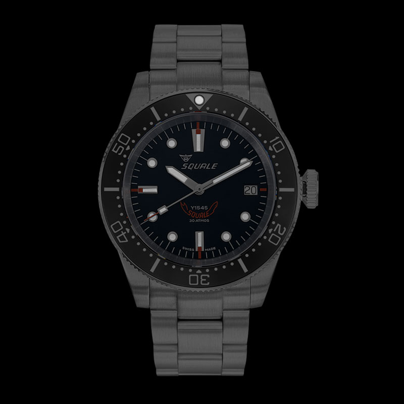 時計 腕時計 ダイバーズ イタリア SQUALE スクワーレ 1545 Black