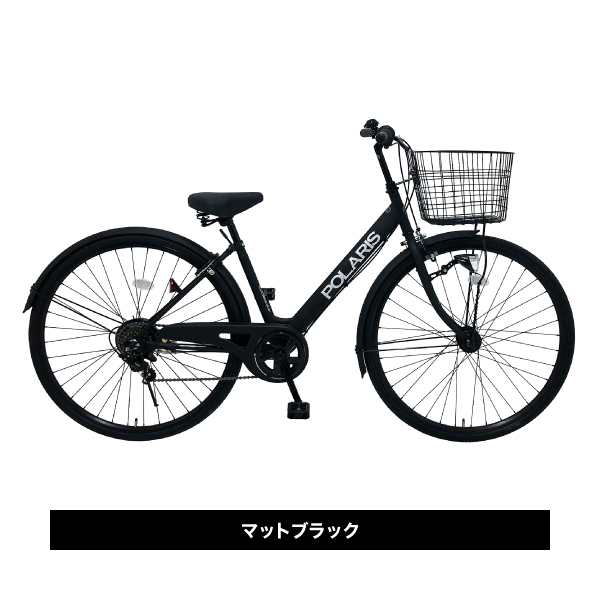36%OFF】27インチ シティサイクル POLARIS 6段変速 LEDオートライト