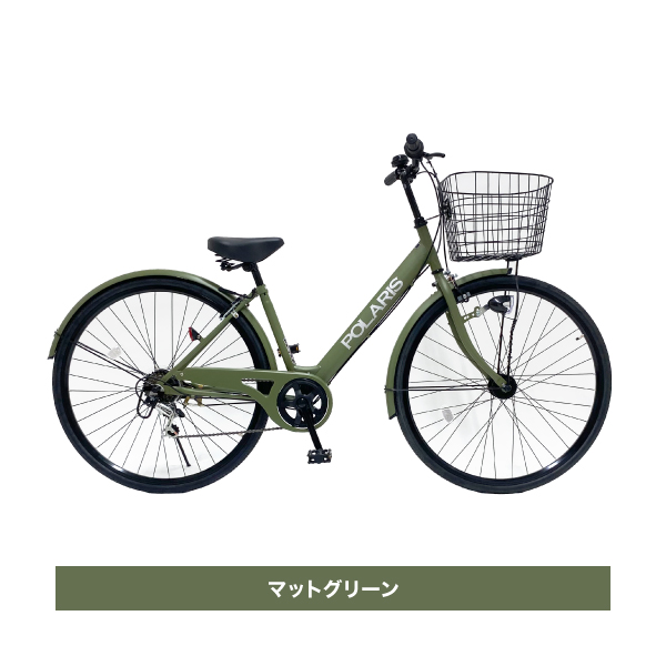 24年モデル 自転車 街乗り用シティ車 POLARIS 27インチ 外装６段ギア Yahooショッピング　シティサイクルランキング1位獲得｜chu-ko-bicycle｜03