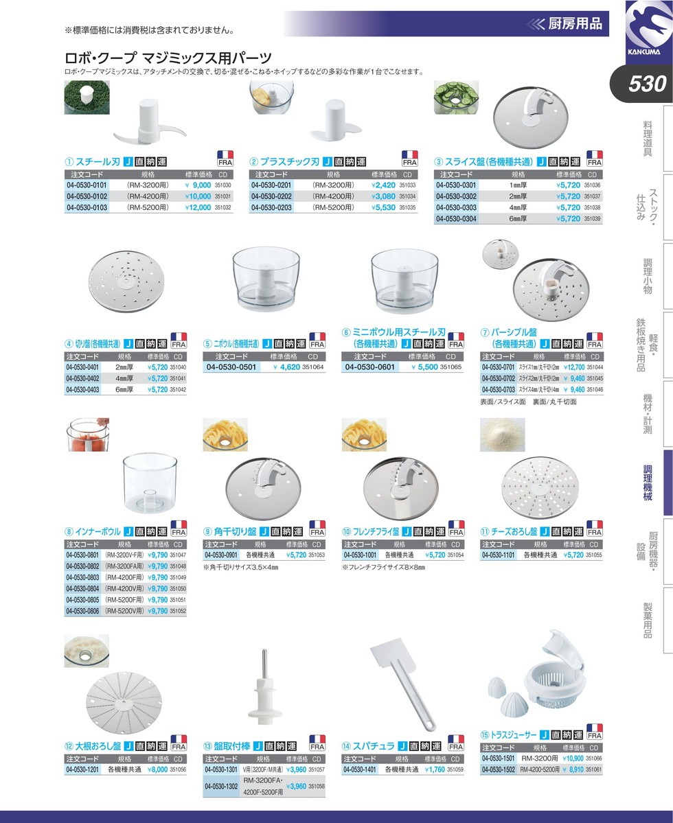 ロボクープ フードプロセッサー マジミックス用 パーツ 部品