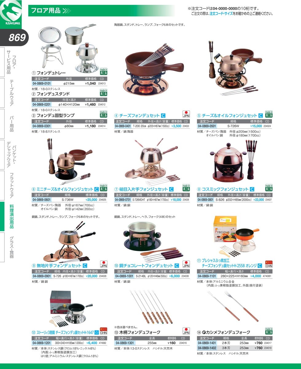 S-736W ミニチーズ&オイルフォンジュセット (N)（takumi） : 業務用