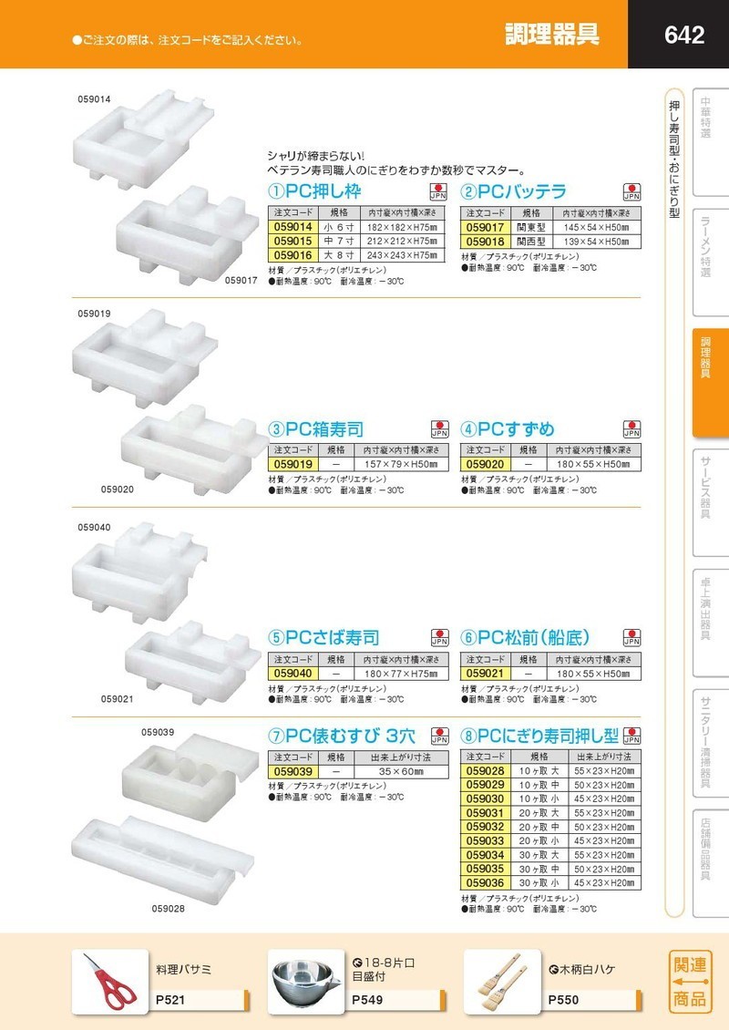 PC にぎり寿司押し型 30ヶ取 中（takumi） : k-059035 : 業務用プロ