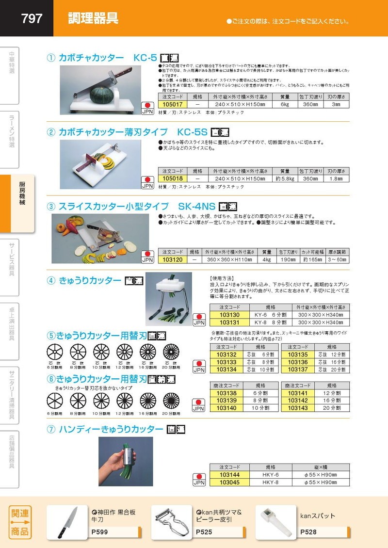 ハンディーきゅうりカッター HKY-6（運賃別途）（1000_d） :k-103144