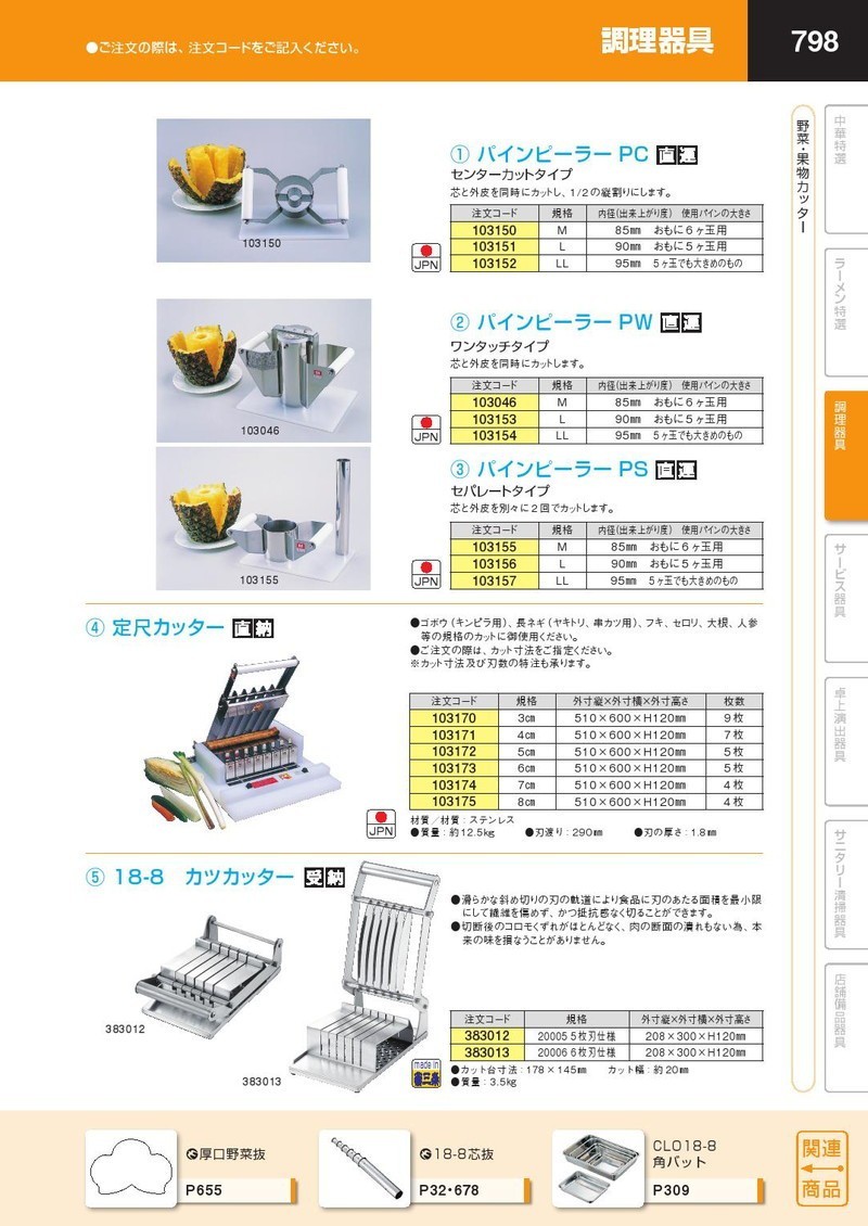 定尺カッター 6cm (運賃別途）（takumi） : 業務用プロ道具 厨房の匠