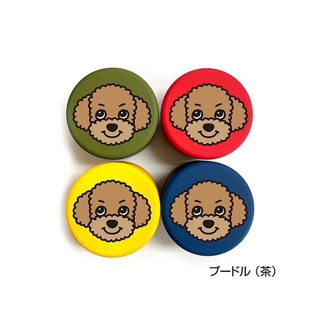 DOGプチ缶ケース プードル 携帯おやつケース トリーツケース 小物入れ