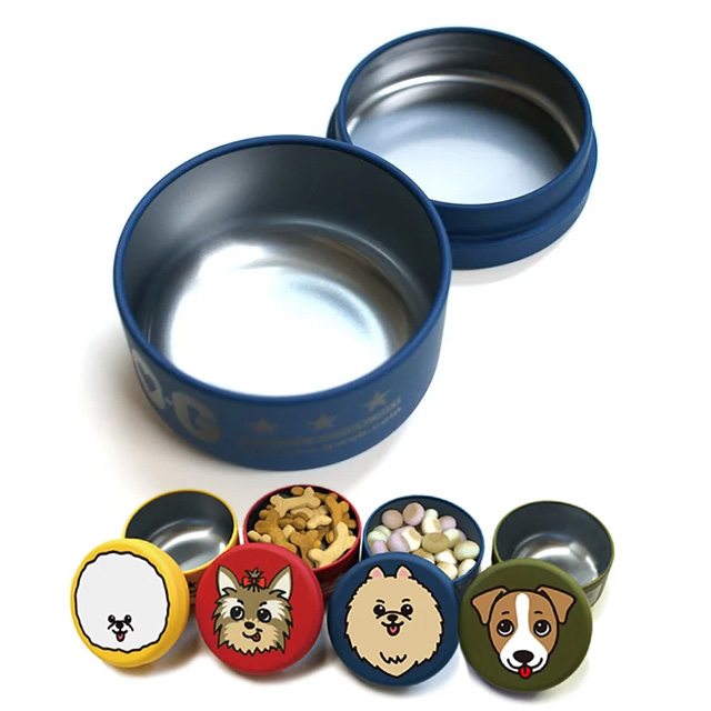DOGプチ缶ケース 柴犬 携帯おやつケース トリーツケース 小物入れ 犬