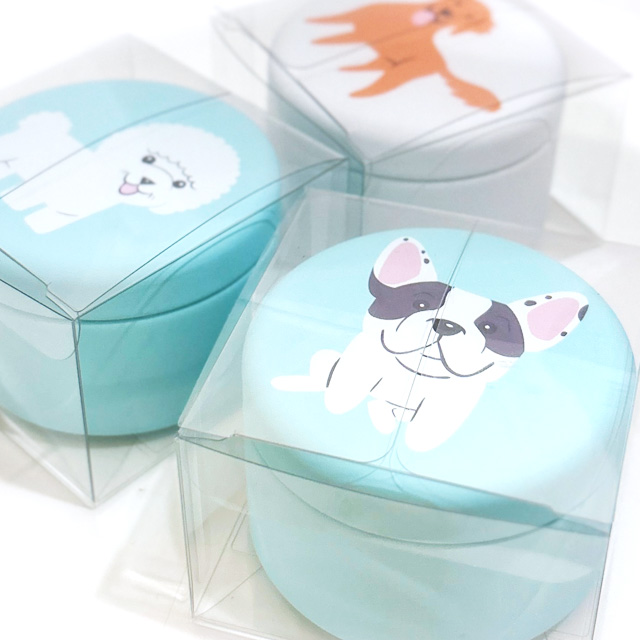 蓄音機用 帯付針缶DOG and BABY独製ゴールド1ケース50本入X20缶 LIT おやつ缶 携帯おやつケース トリーツケース 小物入れ 犬 ペット