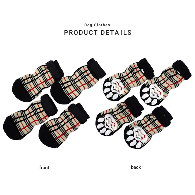 L'ange ランジュ ペットソックス4足セット DOG SOCKS ドッグソックス