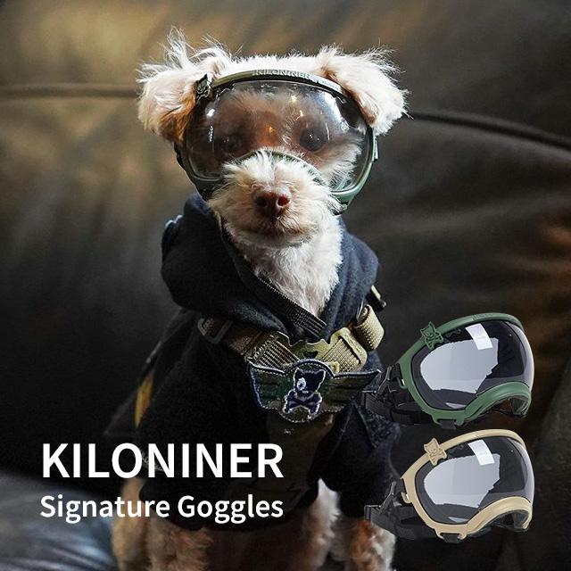 KILONINER キロナイナー　小型犬用ペット用ゴーグル　XXS  グリーン KILONINER キロナイナー Signature Goggles 小型犬用ゴーグル