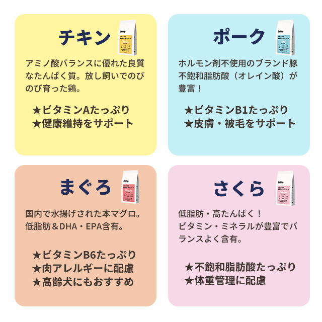 smiley スマイリー ドッグフード 国産3種セット（500g×3） 犬用ごはん