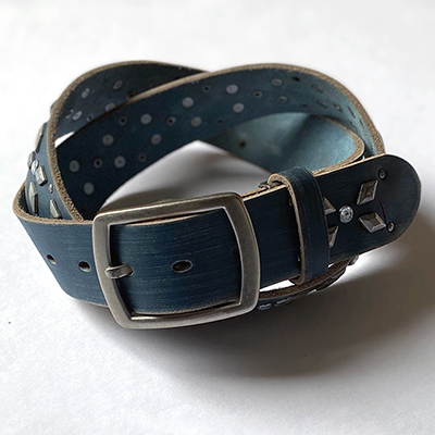 《新春セール50％OFF》ベルト メンズ 本革 牛革 カジュアル 天然皮革 HTC風 パンク ロック Diamond STUDS BELT ダイアモンドスタッズ＆ラインストーンベルト | ブランド登録なし | 03